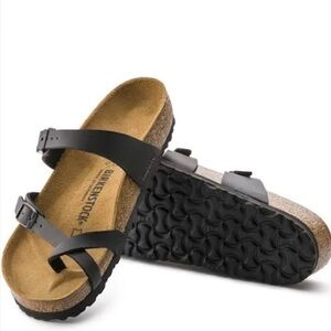 Birkenstock Black Mayari Leather Sandals